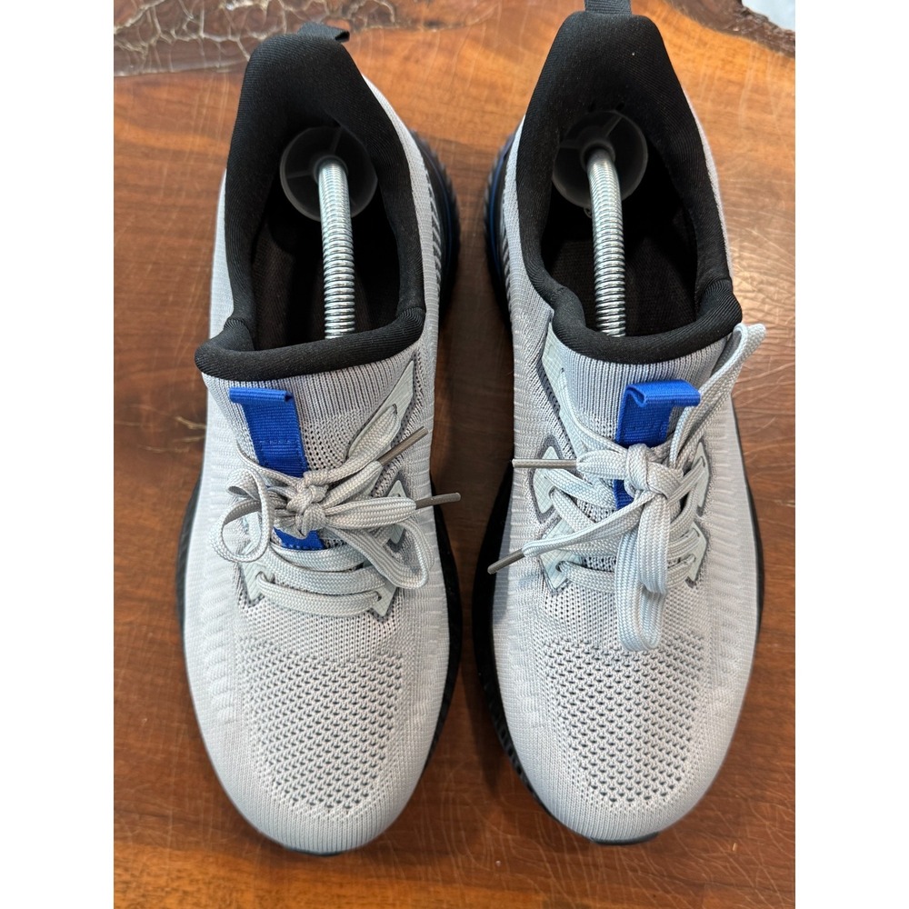 Men's Gray Knit Athletic Sneakers Running Walking Shoes EUR 42.5‎ US 9 NEW NWOT